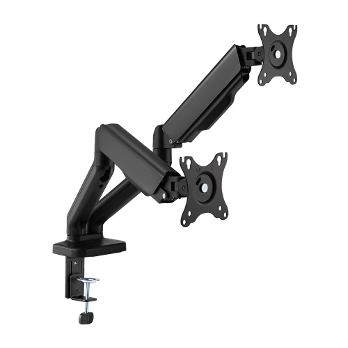 Dual 17"-32" Monitor Spring-Assisted Arm Mount, black
