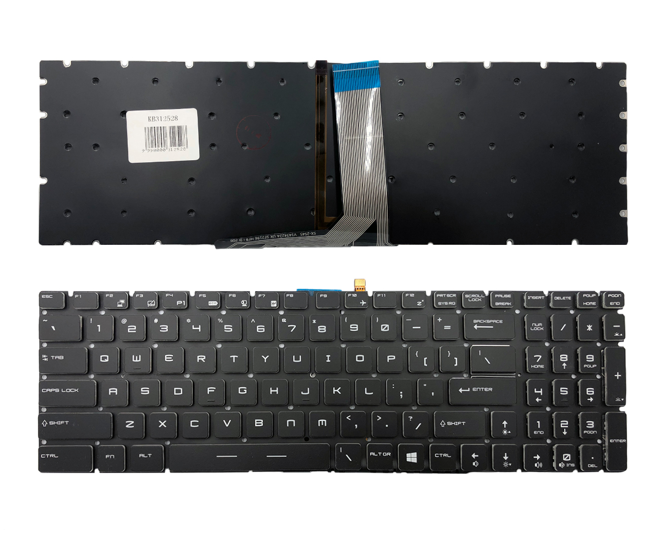 Klaviatūra MSI: GT72, GS60 su  RGB apšvietimu