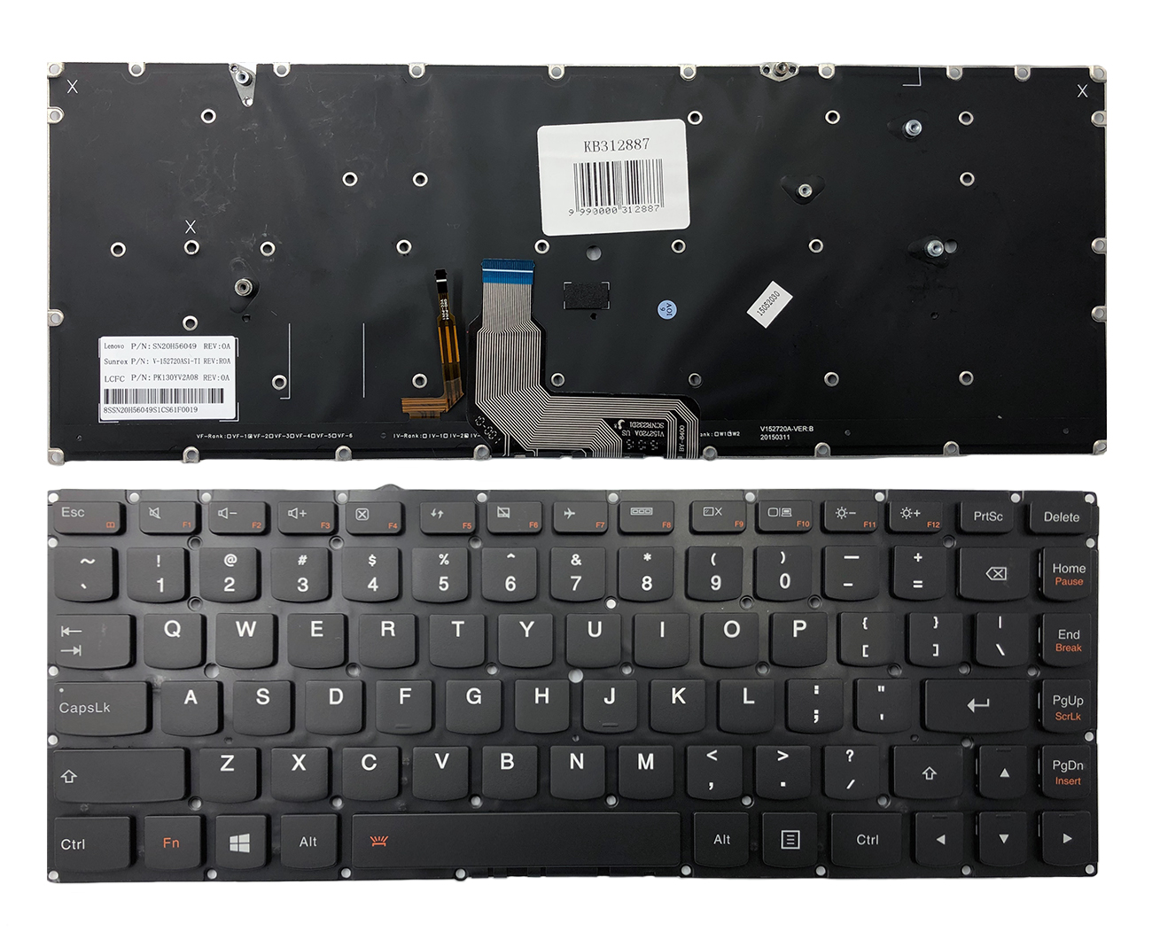 Klaviatūra LENOVO: ThinkPad Yoga 4 Pro Yoga 900 900-13ISK 900S-13ISK