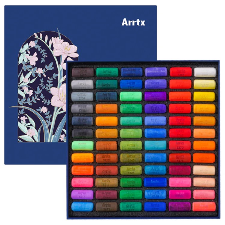 Minkštų pastelių rinkinys ARRTX, 72 spalvų