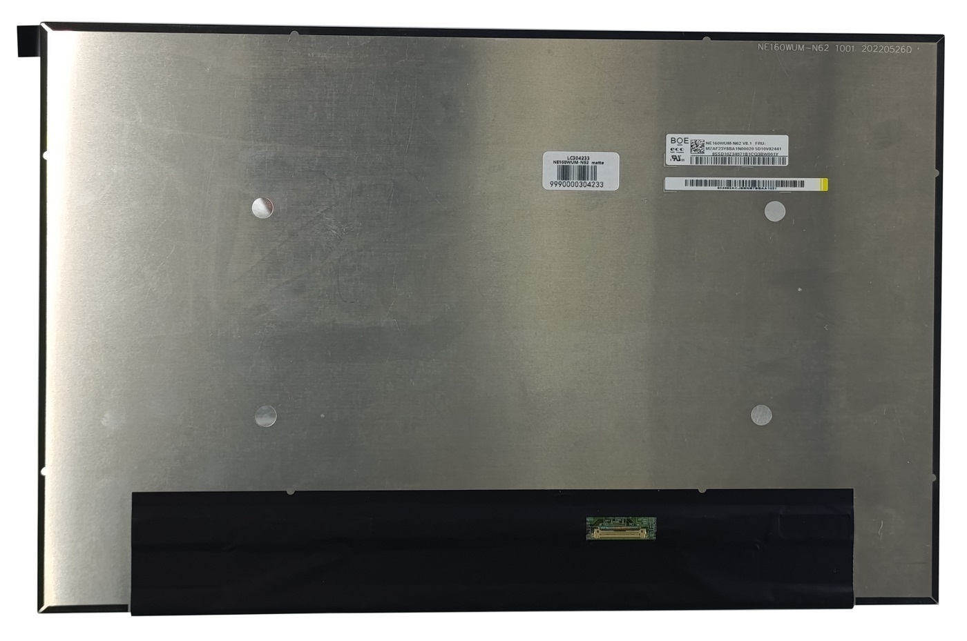 LCD Screen 16.0", 1920x1200, WLED, SLIM, IPS, 60Hz, matte, 30pin (right), A+