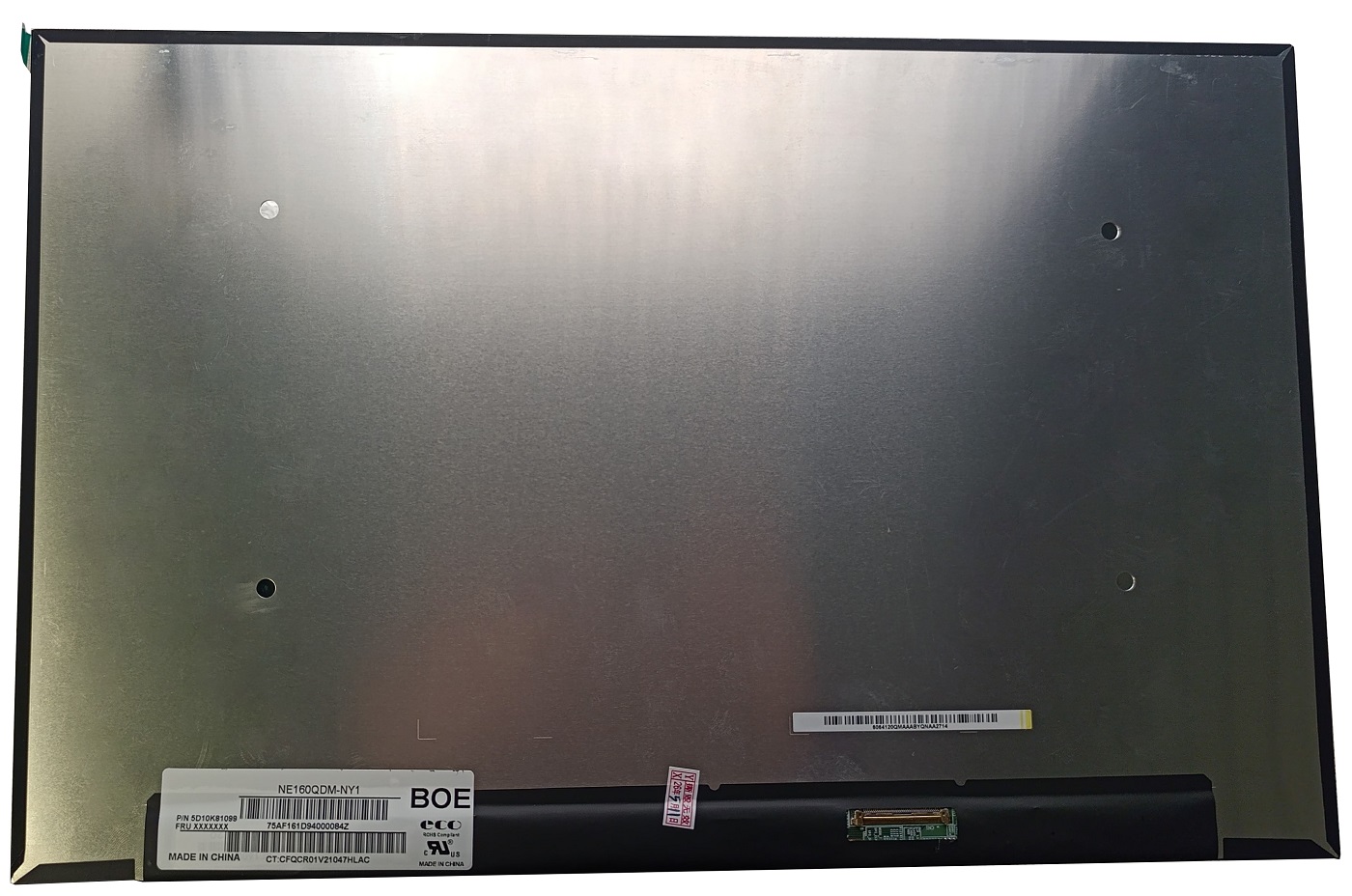 LCD Screen 16.0" 2560x1600 WQXGA, 165Hz, WLED, SLIM, matte, 40pin (right), A+